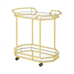 Coaster Chelsea Mirrored Bar Cart