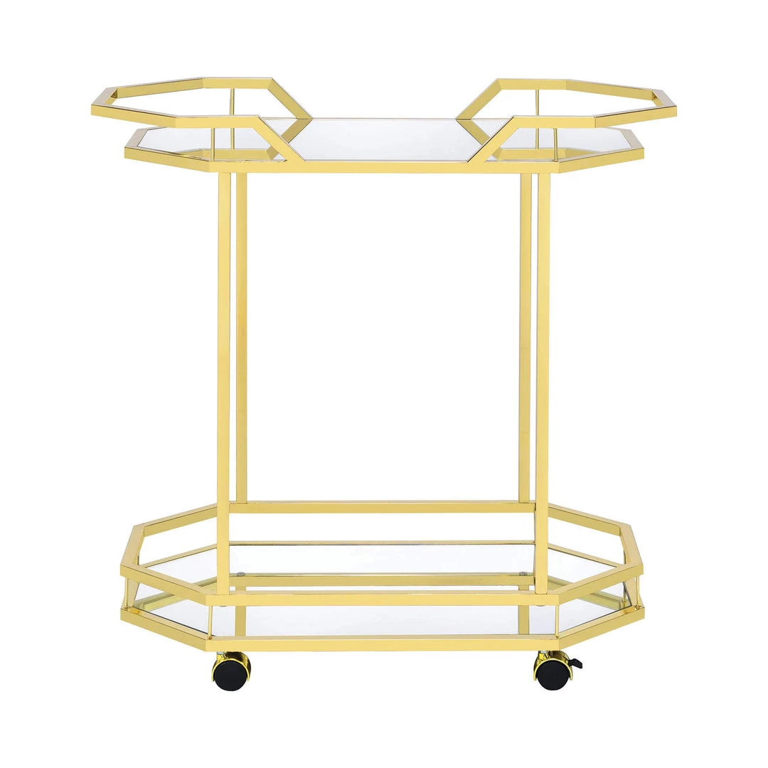 Coaster Chelsea Mirrored Bar Cart