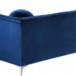 Meridian Furniture Living Room Eliana Velvet Reversible 2 Piece Sectional