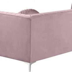 Meridian Furniture Living Room Eliana Velvet Reversible 2 Piece Sectional