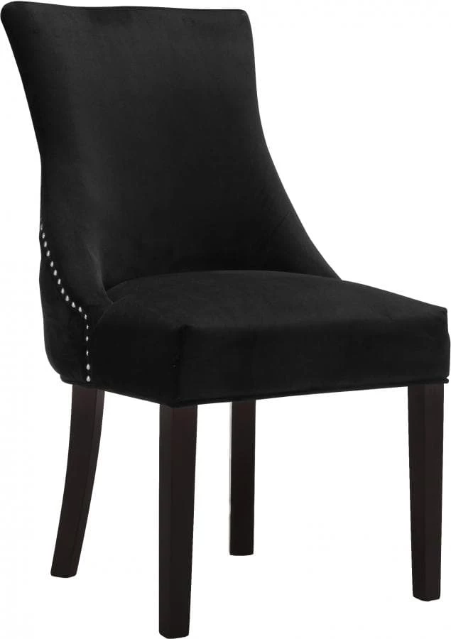 Meridian Furniture Dining Room Hannah Velvet Dining Chair Set Of 2