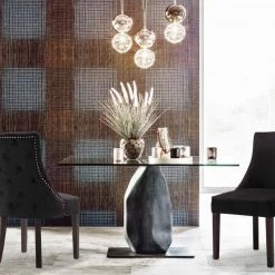 Meridian Furniture Dining Room Hannah Velvet Dining Chair Set Of 2