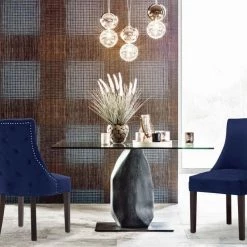 Meridian Furniture Dining Room Hannah Velvet Dining Chair Set Of 2