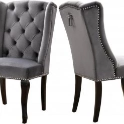 Meridian Furniture Suri Velvet Dining Chair Set Of 2 Dining Room