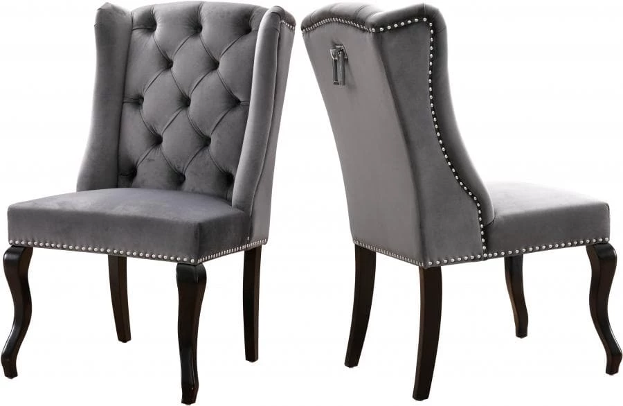 Meridian Furniture Suri Velvet Dining Chair Set Of 2 Dining Room