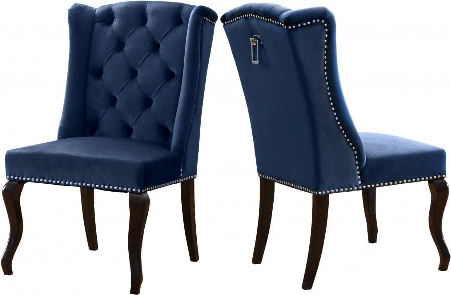 Meridian Furniture Suri Velvet Dining Chair Set Of 2 Dining Room