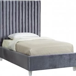 Meridian Furniture Candace Velvet Bed Bedroom