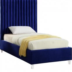 Meridian Furniture Candace Velvet Bed Bedroom