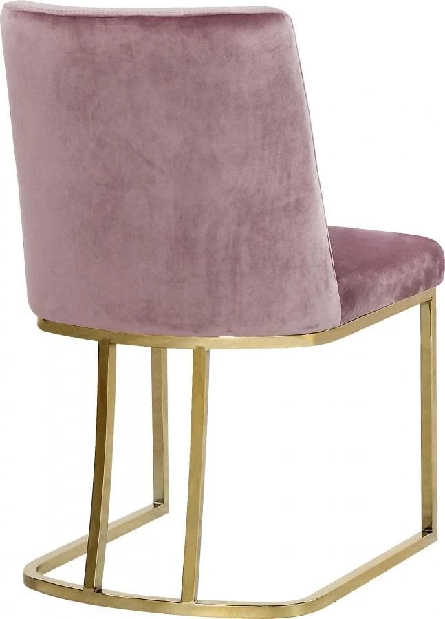 Meridian Furniture Heidi Velvet Dining Chair Set Of 2 Dining Room