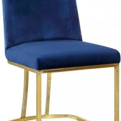 Meridian Furniture Heidi Velvet Dining Chair Set Of 2 Dining Room