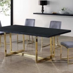 Meridian Furniture Heidi Velvet Dining Chair Set Of 2 Dining Room