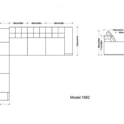 VIG Divani Casa Grafton - Modern Blue Leather Sectional Sofa By Hollywood Glam