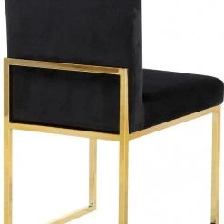 Meridian Furniture Giselle Velvet Dining Chair Set Of 2 Dining Room