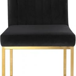 Meridian Furniture Giselle Velvet Dining Chair Set Of 2 Dining Room