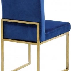 Meridian Furniture Giselle Velvet Dining Chair Set Of 2 Dining Room