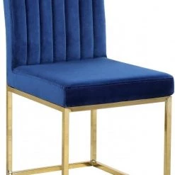 Meridian Furniture Giselle Velvet Dining Chair Set Of 2 Dining Room