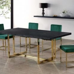 Meridian Furniture Giselle Velvet Dining Chair Set Of 2 Dining Room