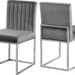 Meridian Furniture Giselle Velvet Dining Chair Set Of 2