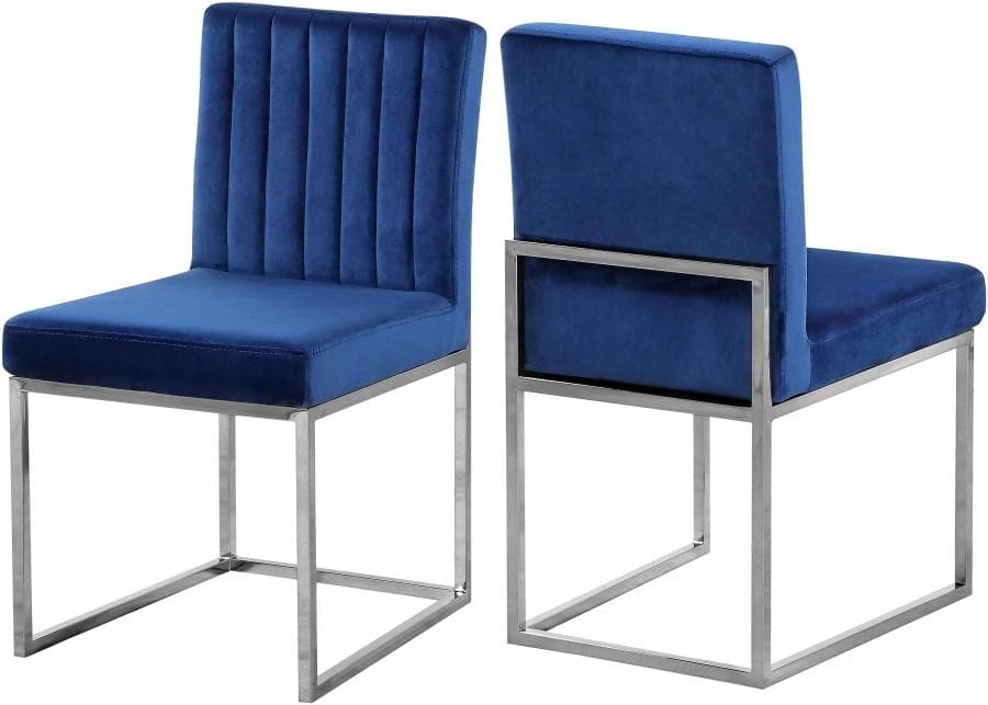 Meridian Furniture Giselle Velvet Dining Chair Set Of 2