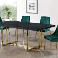 Meridian Furniture Karina Velvet Dining Chair Set Of 2