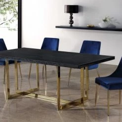 Meridian Furniture Karina Velvet Dining Chair Set Of 2