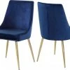 Meridian Furniture Karina Velvet Dining Chair Set Of 2