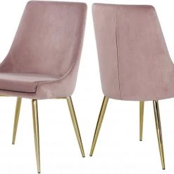 Meridian Furniture Karina Velvet Dining Chair Set Of 2