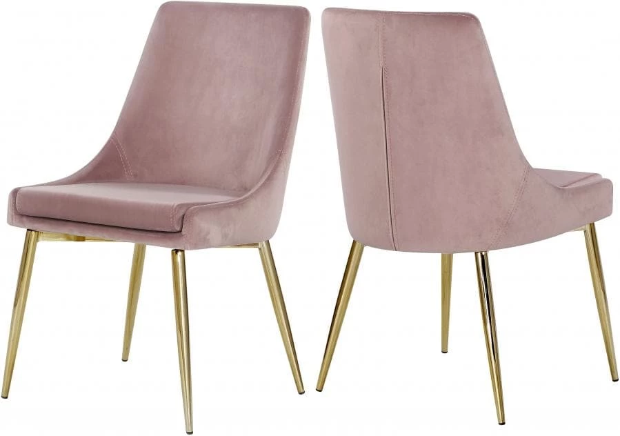 Meridian Furniture Karina Velvet Dining Chair Set Of 2