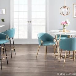 Lumisource Dining Room Claire Chair Gold