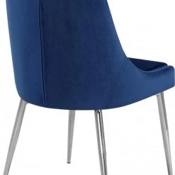 Meridian Furniture Karina Velvet Dining Chair Set Of 2