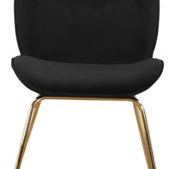 Meridian Furniture Paris Velvet Dining Chair Gold Frame (set Of 2) Dining Room