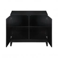 Coaster Living Room Benny Mirrored Cabinet Black & Gold