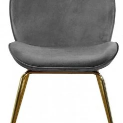 Meridian Furniture Paris Velvet Dining Chair Gold Frame (set Of 2) Dining Room