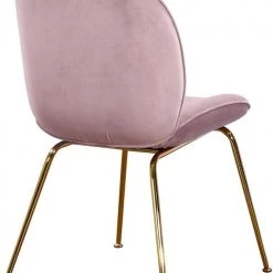 Meridian Furniture Paris Velvet Dining Chair Gold Frame (set Of 2) Dining Room