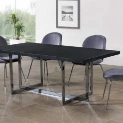 Meridian Furniture Dining Room Paris Velvet Dining Chair Set Of 2