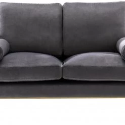 Meridian Furniture Living Room Mila Velvet Loveseat