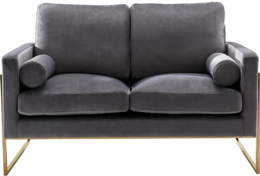Meridian Furniture Living Room Mila Velvet Loveseat