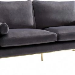 Meridian Furniture Mila Velvet Sofa Living Room