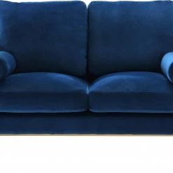 Meridian Furniture Living Room Mila Velvet Loveseat