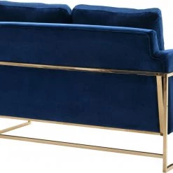 Meridian Furniture Living Room Mila Velvet Loveseat