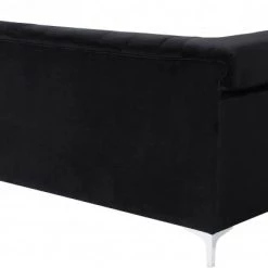 Meridian Furniture Living Room Damian Velvet Reversible Sectional