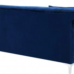 Meridian Furniture Living Room Damian Velvet Reversible Sectional