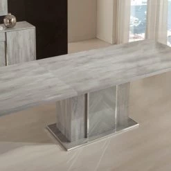 VIG Nova Domus Alexa Italian Modern Grey Extendable Dining Table Dining Room