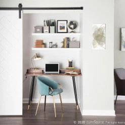 Lumisource Dining Room Claire Chair Gold