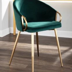 Lumisource Dining Room Claire Chair Gold
