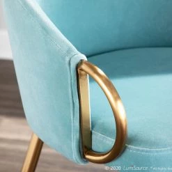 Lumisource Dining Room Claire Chair Gold