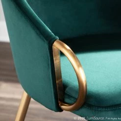 Lumisource Dining Room Claire Chair Gold