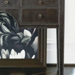 Bernhardt Clarendon Leather Wrapped Desk