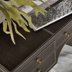 Bernhardt Clarendon Leather Wrapped Desk