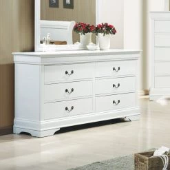 Coaster Louis Philippe Elegant White Dresser Bedroom